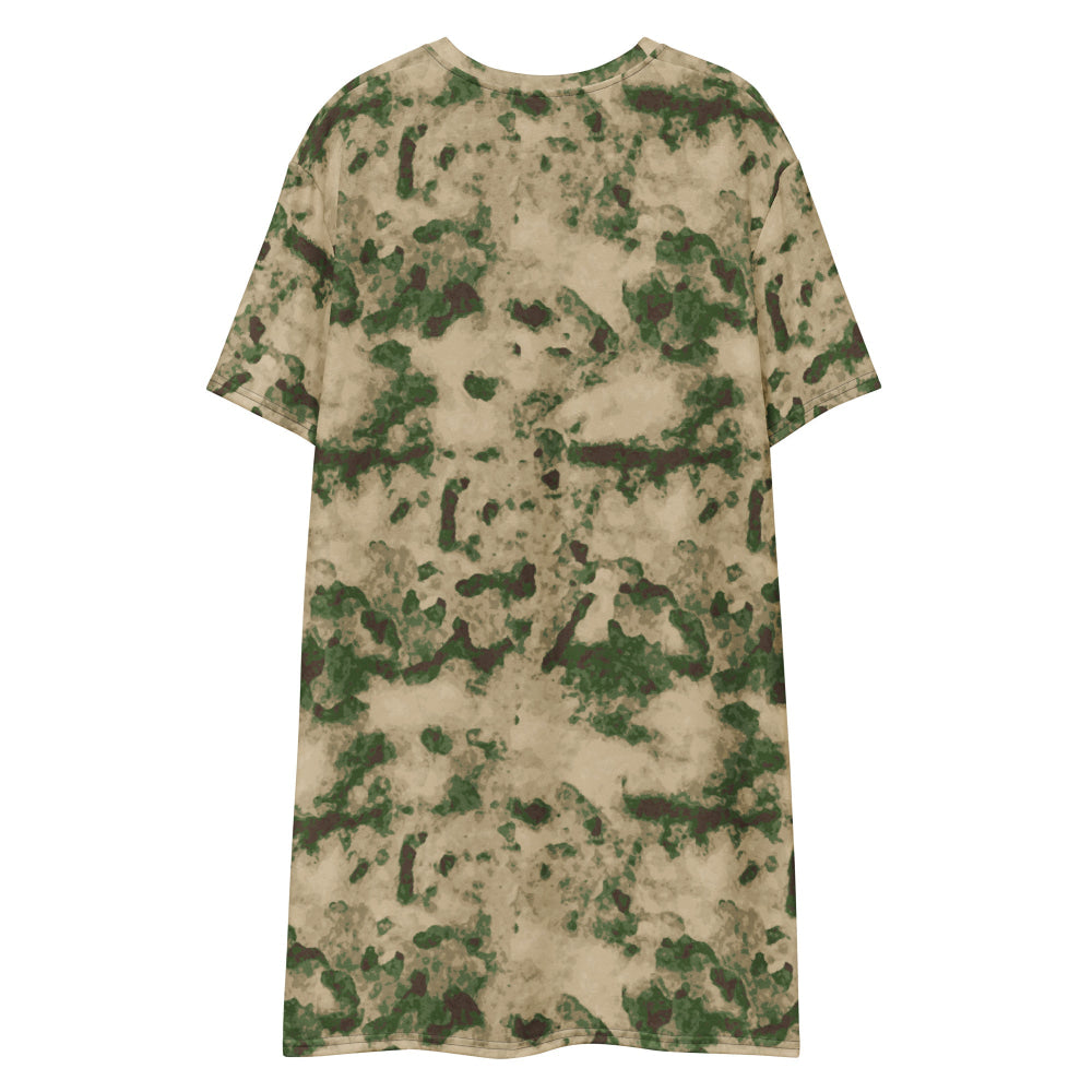 Russian Ataka (ATACS) Green Moss CAMO T-shirt dress - Womens T-Shirt Dress