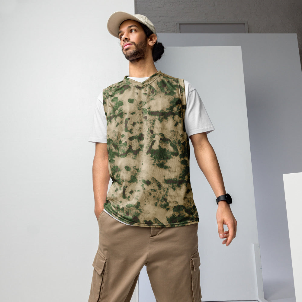 Russian Ataka (ATACS) Green Moss CAMO unisex basketball jersey - 2XS - Unisex Basketball Jersey