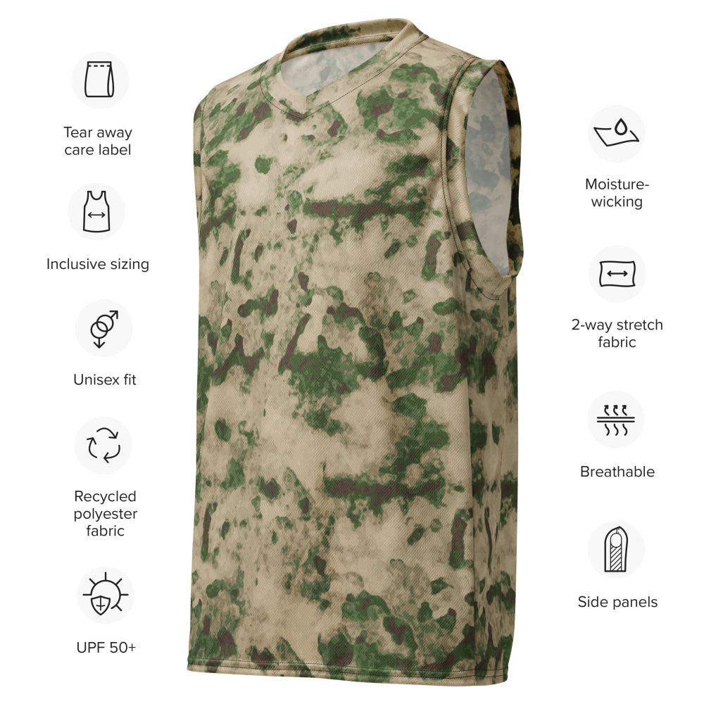 Russian Ataka (ATACS) Green Moss CAMO unisex basketball jersey - Unisex Basketball Jersey