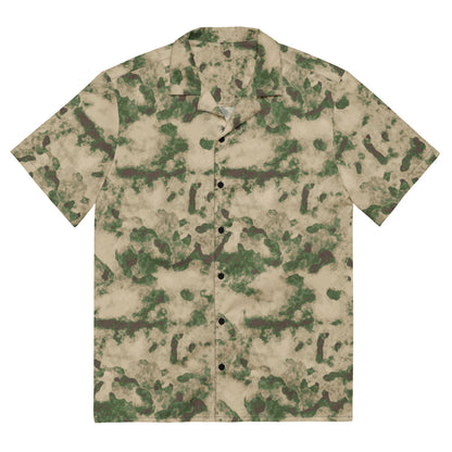 Russian Ataka (ATACS) Green Moss CAMO Unisex button shirt - 2XS - Button Shirt