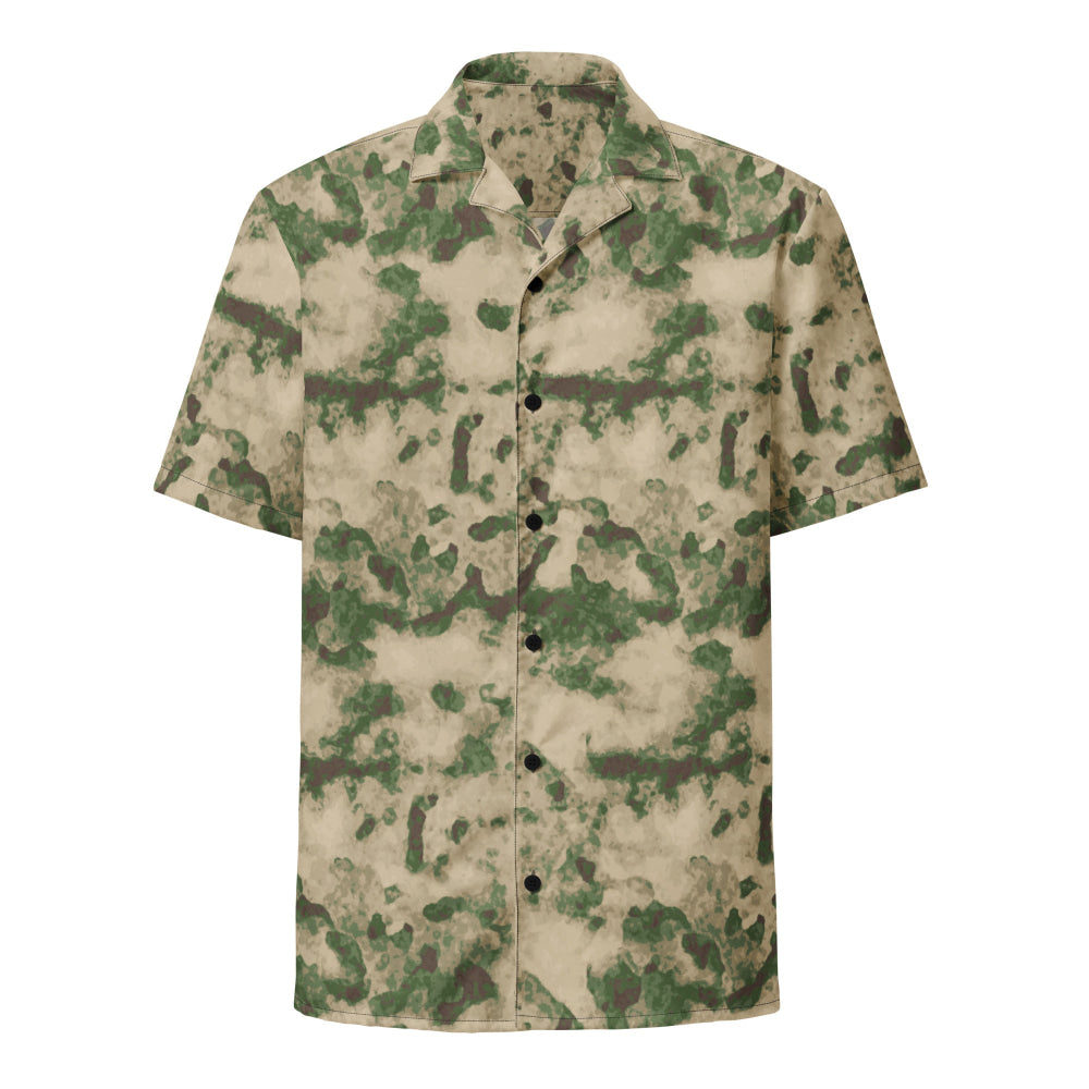 Russian Ataka (ATACS) Green Moss CAMO Unisex button shirt - Button Shirt