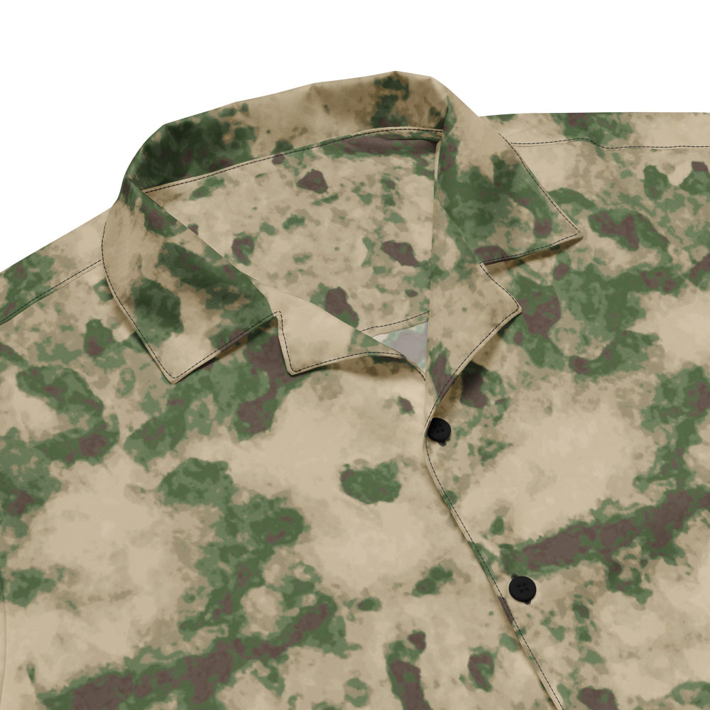 Russian Ataka (ATACS) Green Moss CAMO Unisex button shirt - Button Shirt