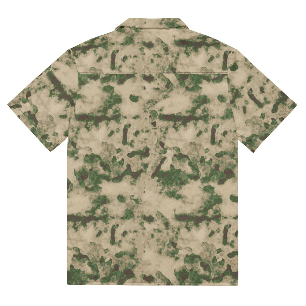 Russian Ataka (ATACS) Green Moss CAMO Unisex button shirt - Button Shirt