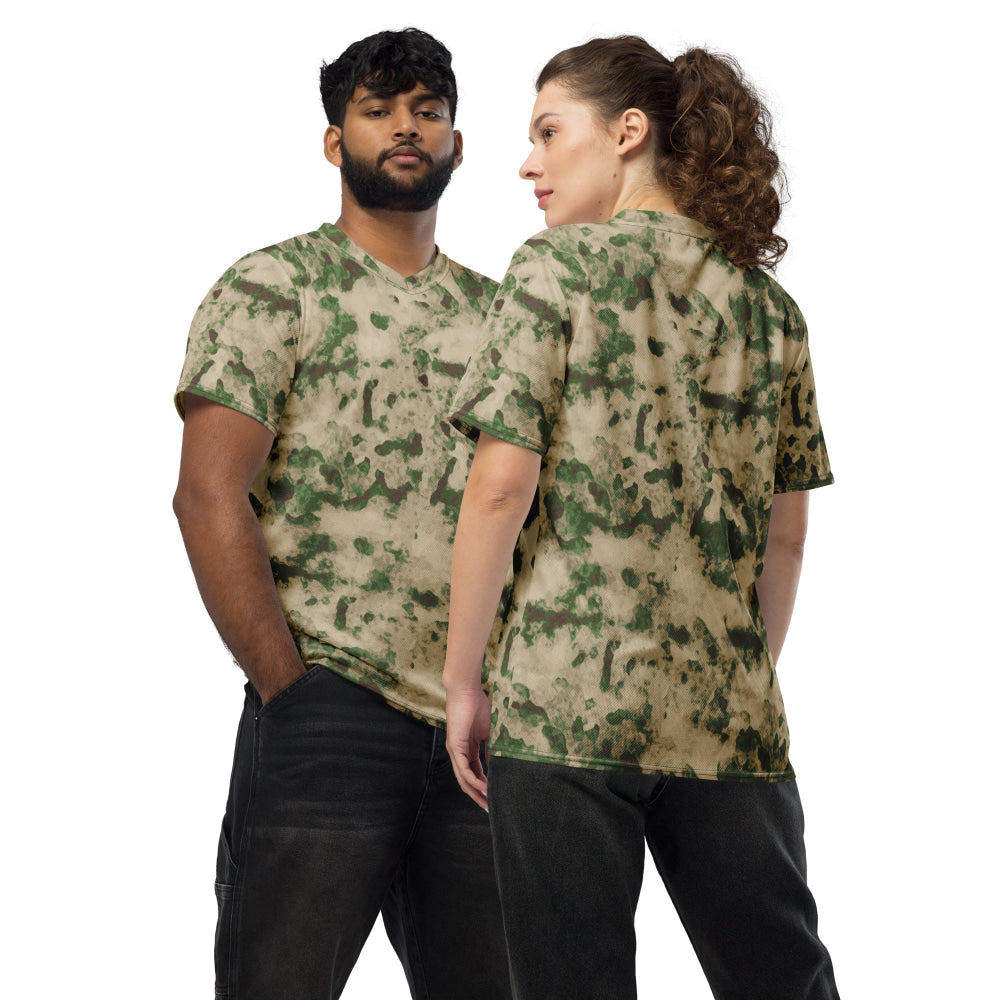 Russian Ataka (ATACS) Green Moss CAMO unisex sports jersey - 2XS - Unisex Sports Jersey