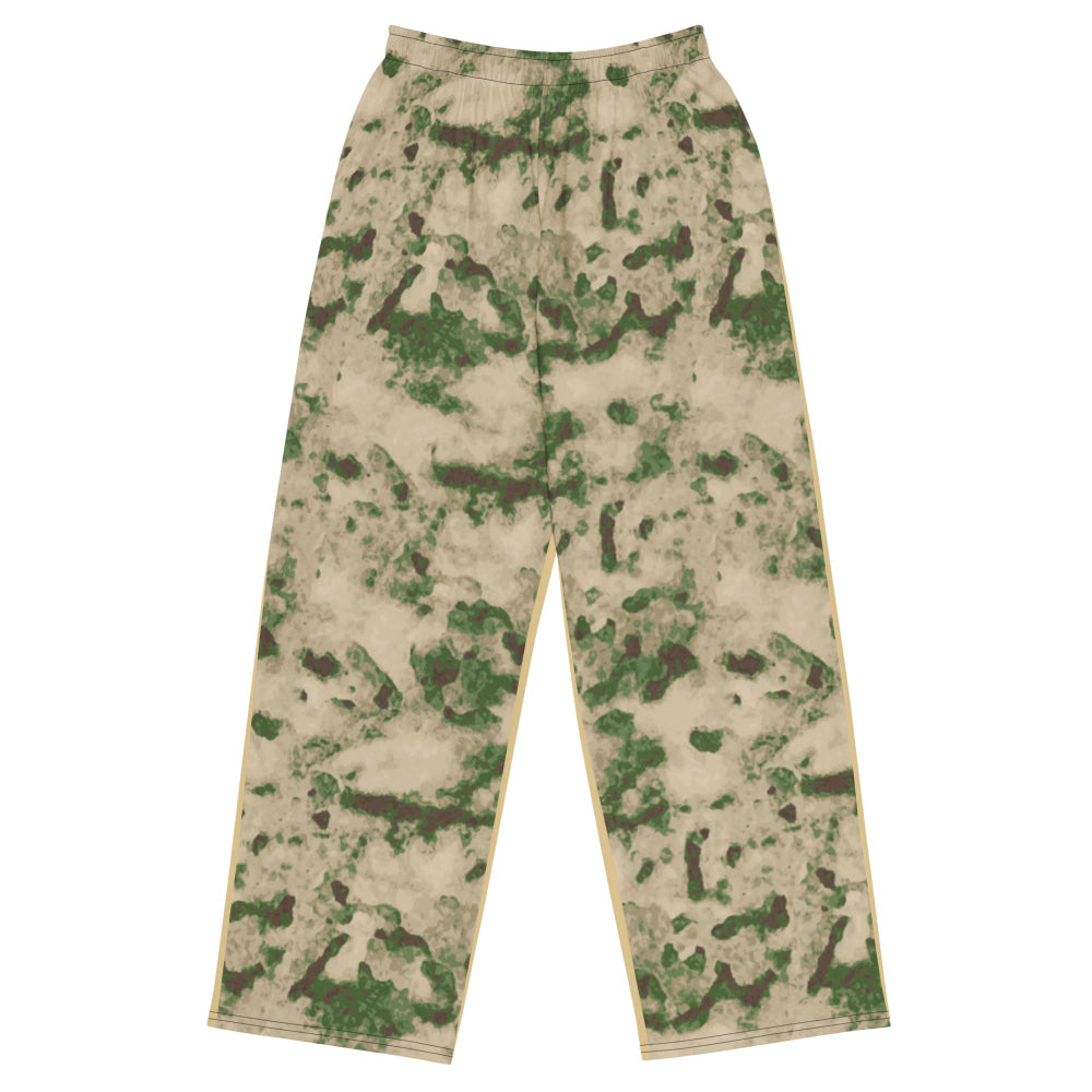 Russian Ataka (ATACS) Green Moss CAMO unisex wide-leg pants - 2XS - Unisex Wide-Leg Pants