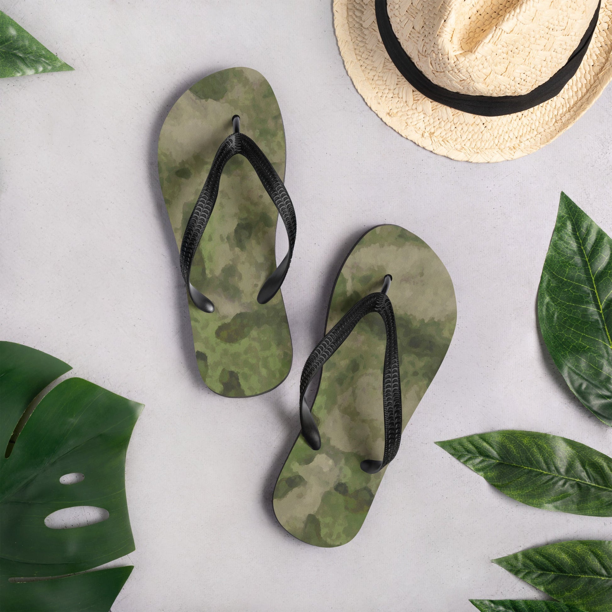 Russian Ataka FG (Green Moss) CAMO Flip-Flops