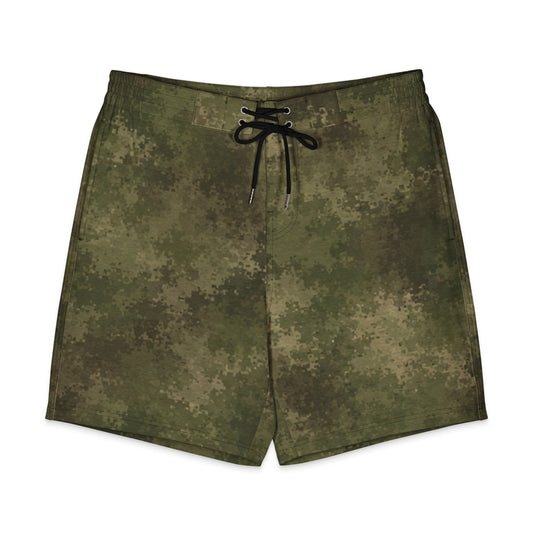 Russian Ataka FG (Green Moss) CAMO Men’s Board Shorts - 2XS