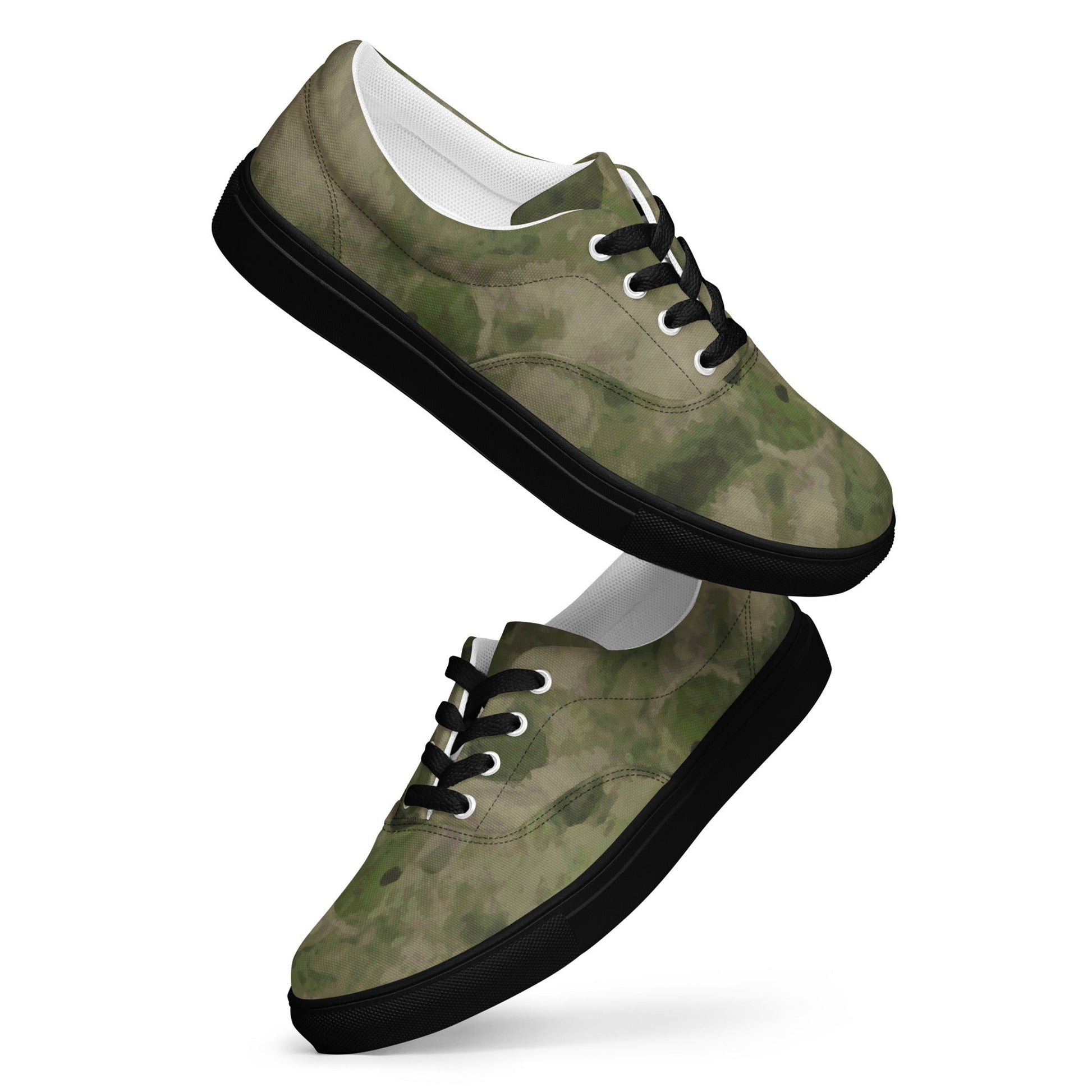 Russian Ataka FG (Green Moss) CAMO Mens Lace-Up Canvas Shoes - Lace-up