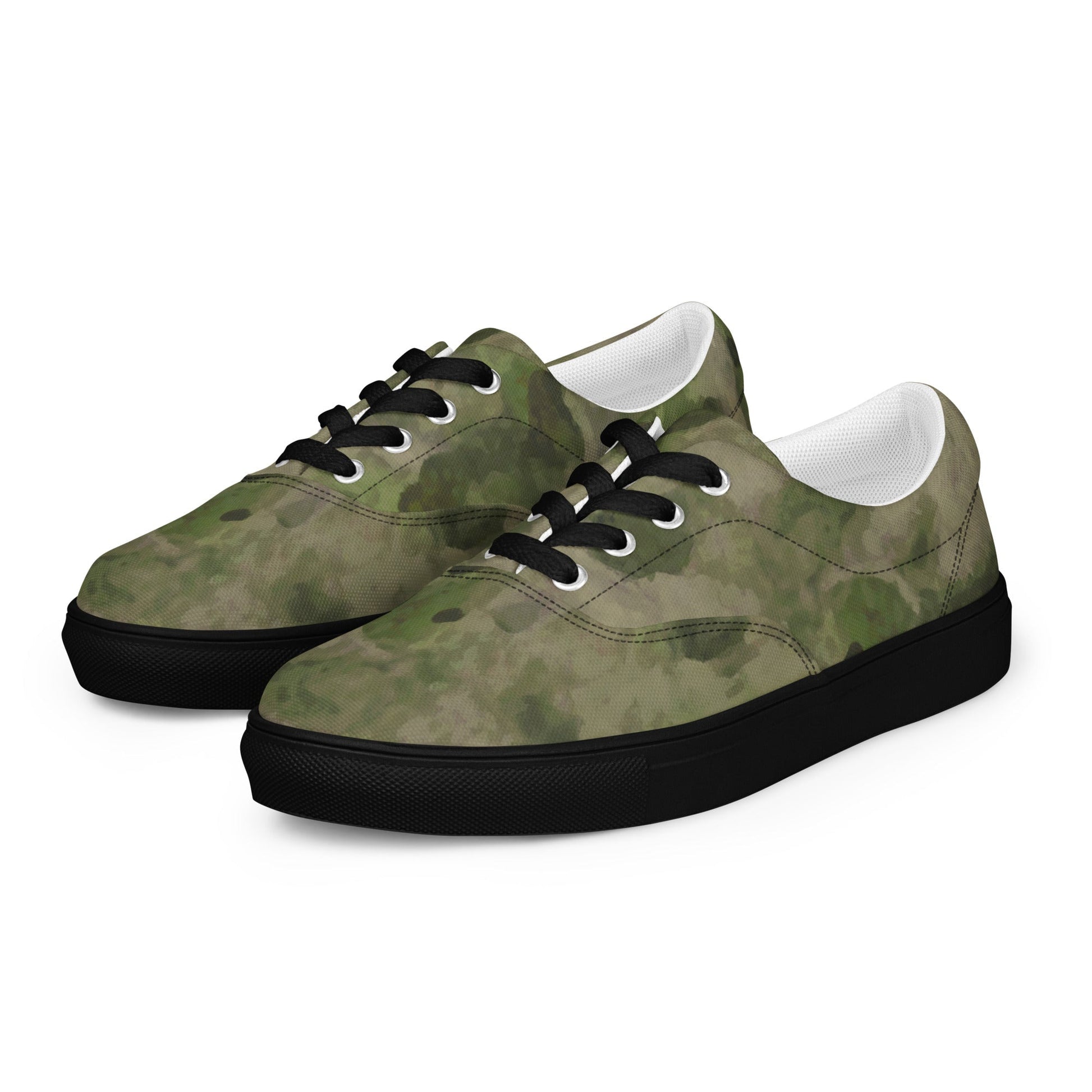 Russian Ataka FG (Green Moss) CAMO Mens Lace-Up Canvas Shoes - Lace-up