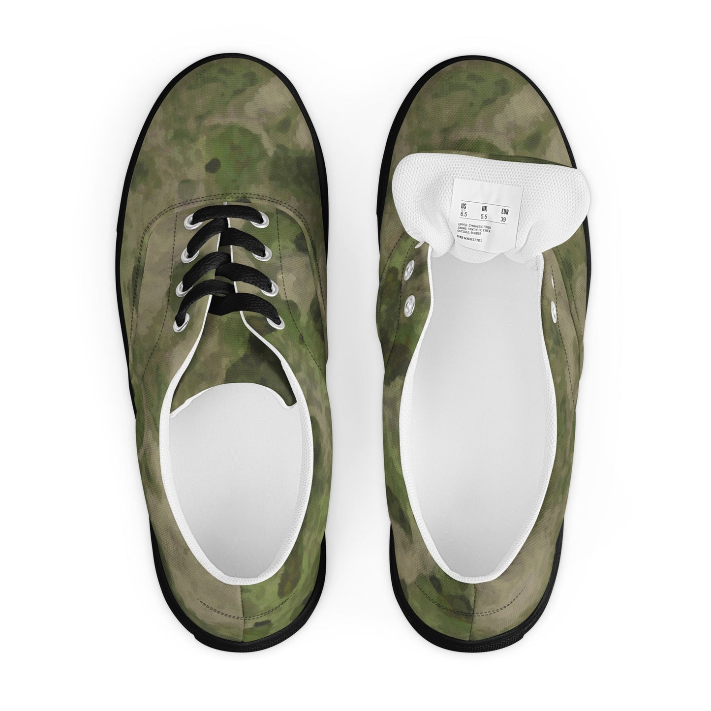 Russian Ataka FG (Green Moss) CAMO Mens Lace-Up Canvas Shoes - Lace-up