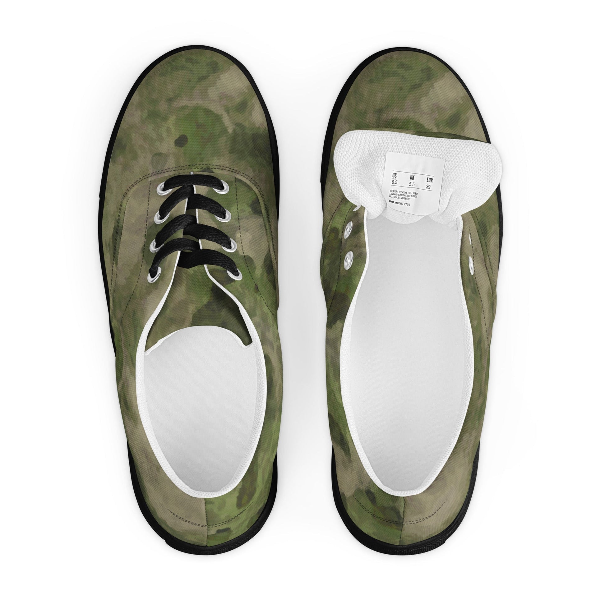 Russian Ataka FG (Green Moss) CAMO Mens Lace-Up Canvas Shoes - Lace-up