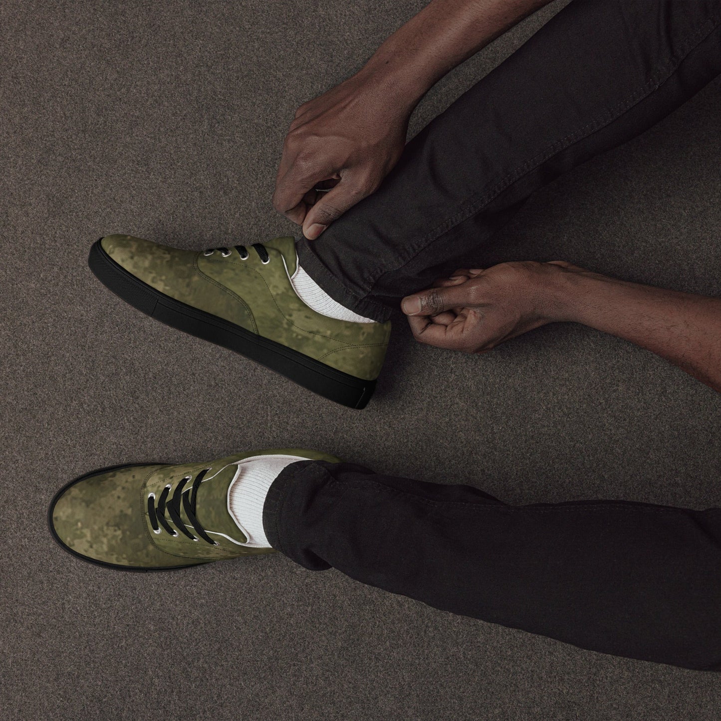 Moss Phantom CAMO Mens Lace-Up Canvas Shoes - Lace-up