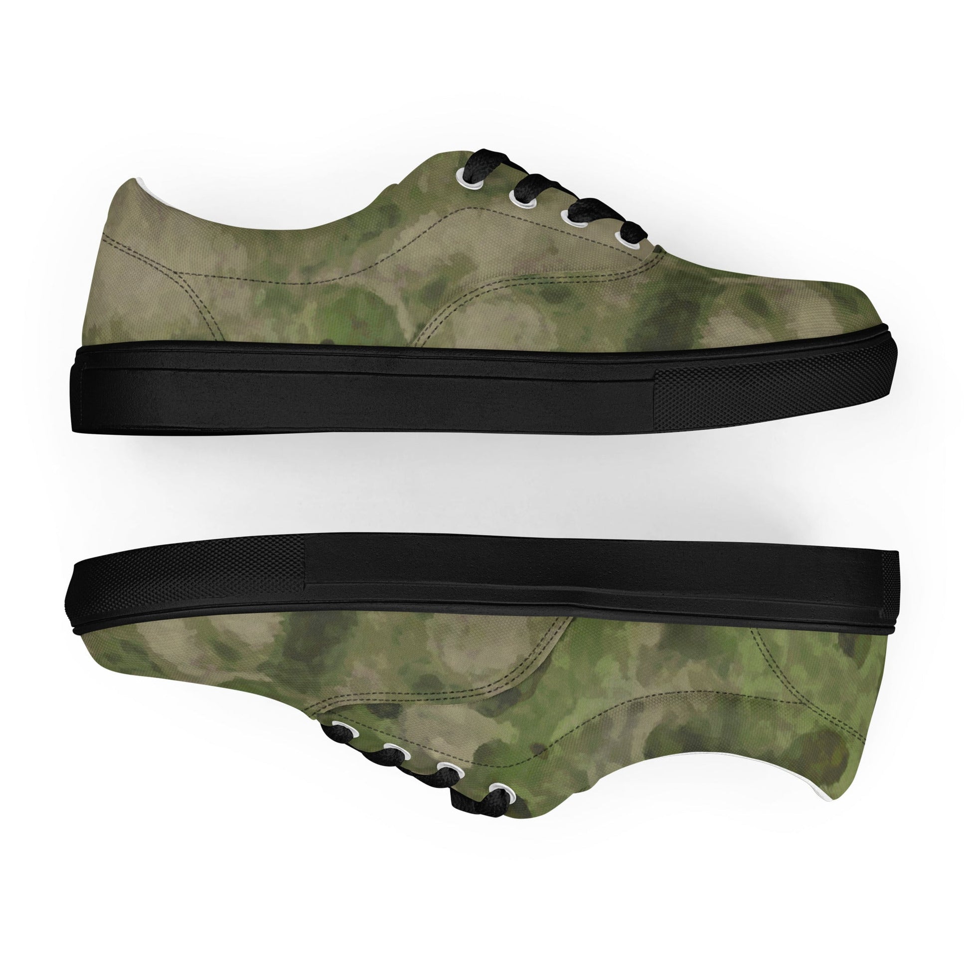 Russian Ataka FG (Green Moss) CAMO Mens Lace-Up Canvas Shoes - Lace-up
