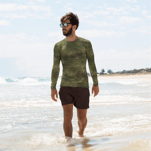 Moss Phantom CAMO Mens Long-Sleeve Rash Guard - XS