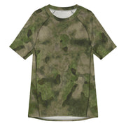 Ataka FG Green Moss Russian CAMO Mens Short-Sleeve Rash Guard - 2XS - SS