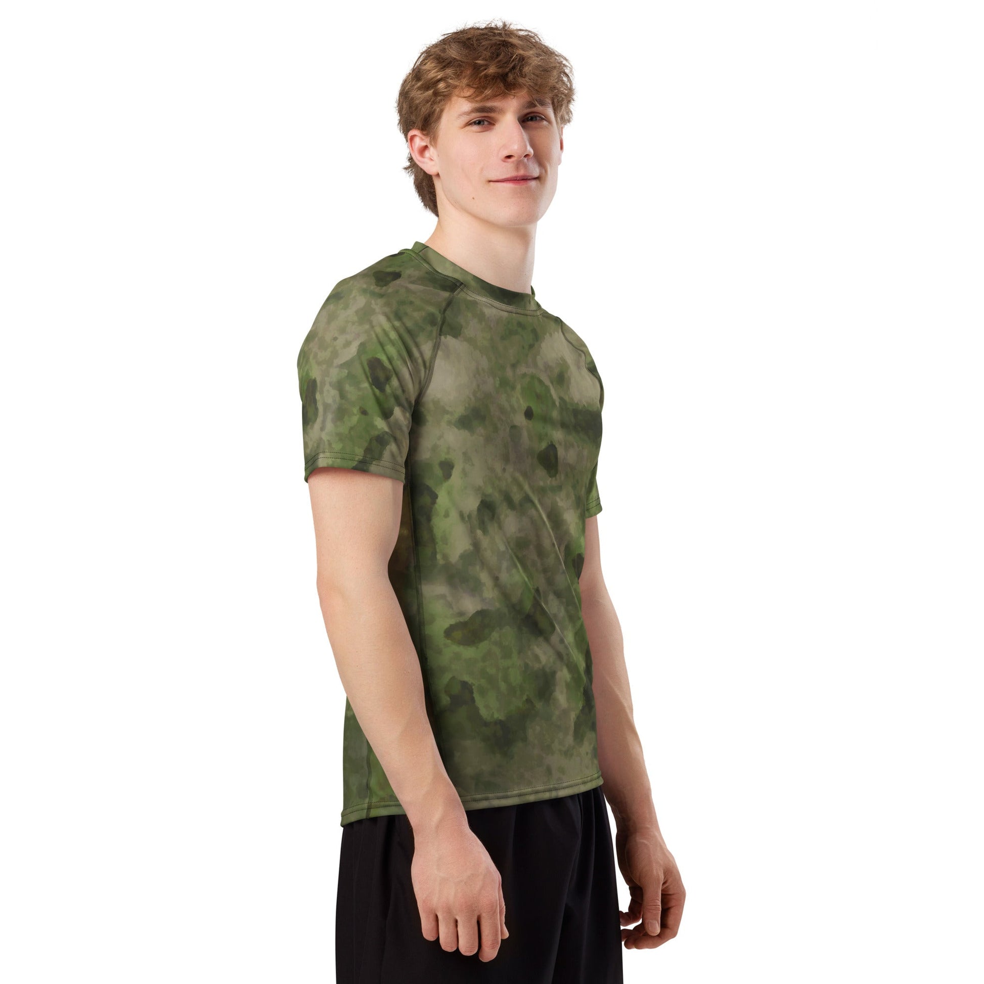 Russian Ataka FG (Green Moss) CAMO Mens Short-Sleeve Rash Guard