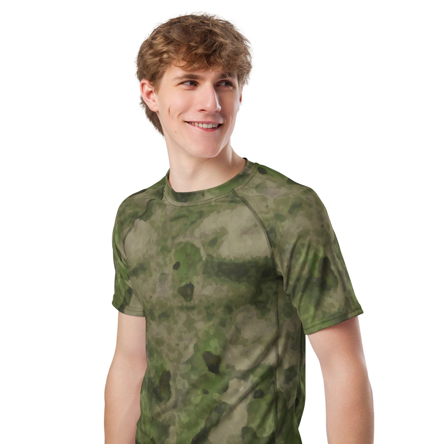 Russian Ataka FG (Green Moss) CAMO Mens Short-Sleeve Rash Guard