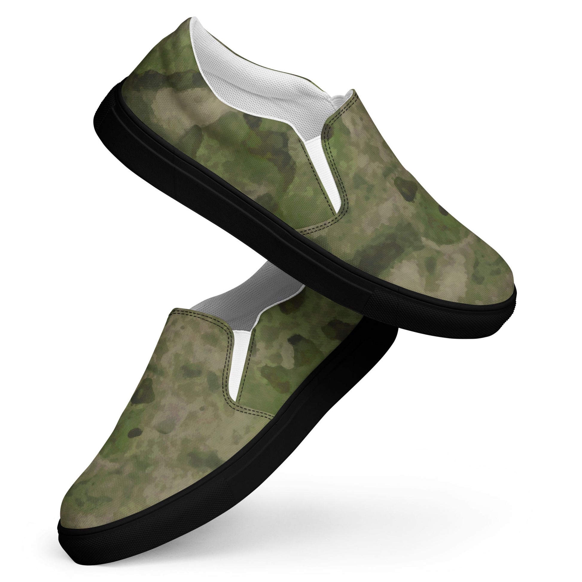 Russian Ataka FG (Green Moss) CAMO Mens Slip-On Canvas Shoes