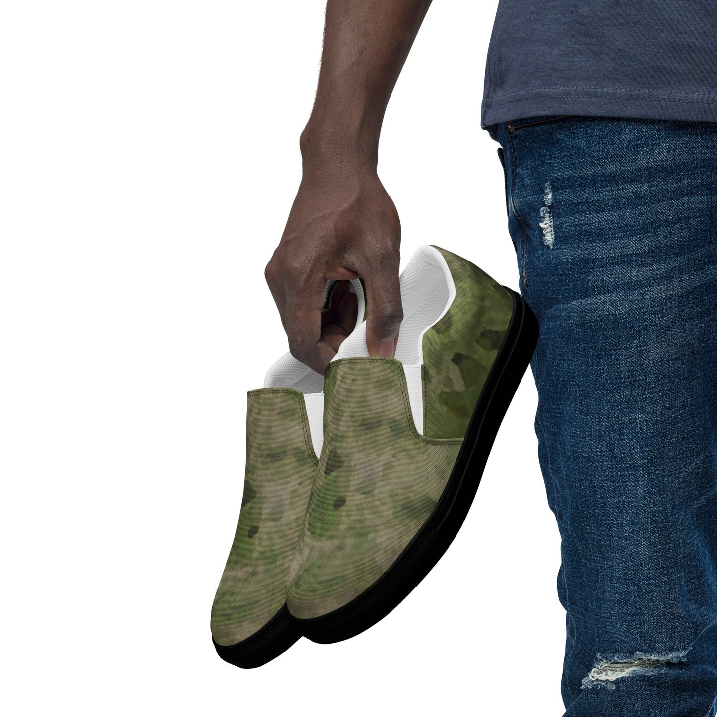Russian Ataka FG (Green Moss) CAMO Mens Slip-On Canvas Shoes