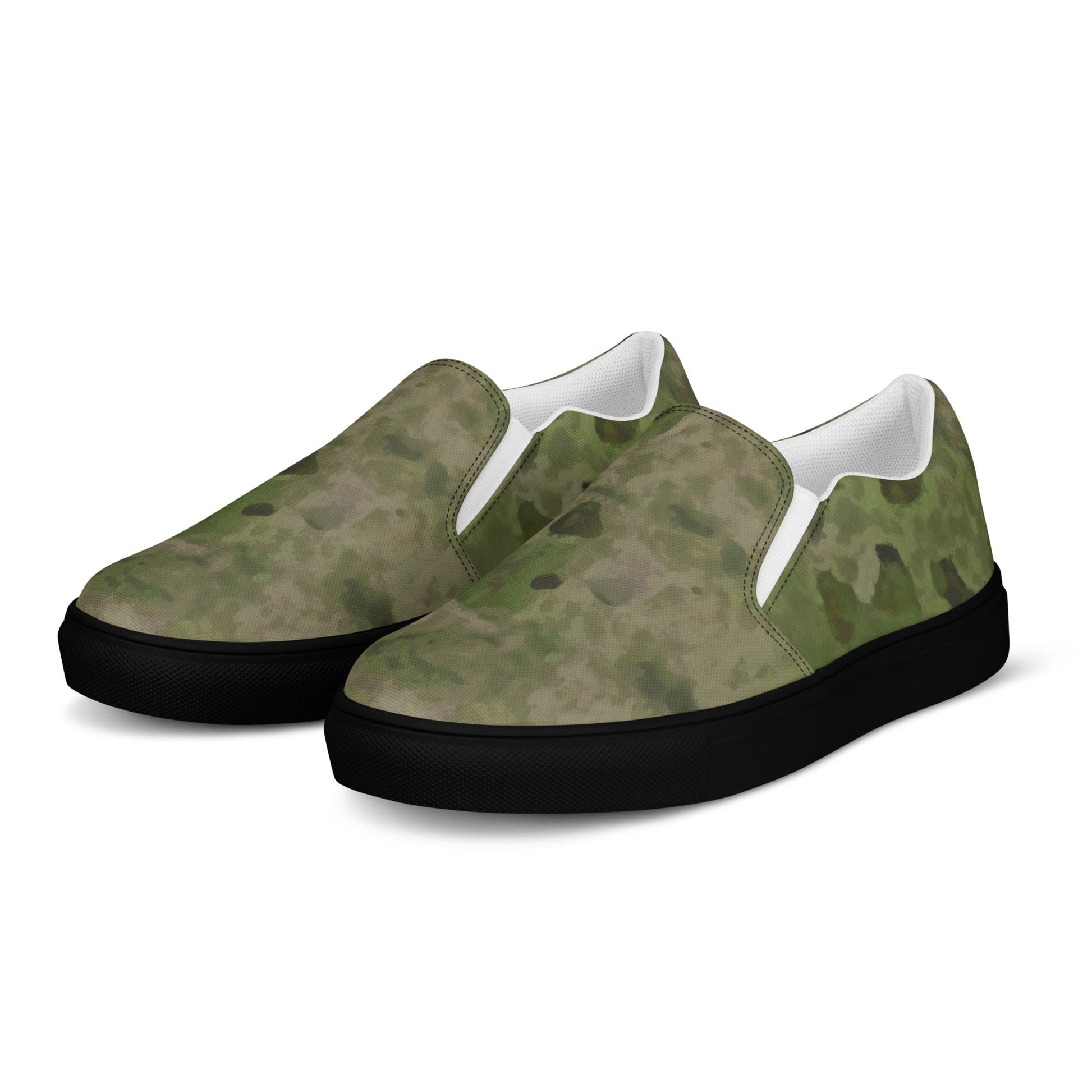 Russian Ataka FG (Green Moss) CAMO Mens Slip-On Canvas Shoes