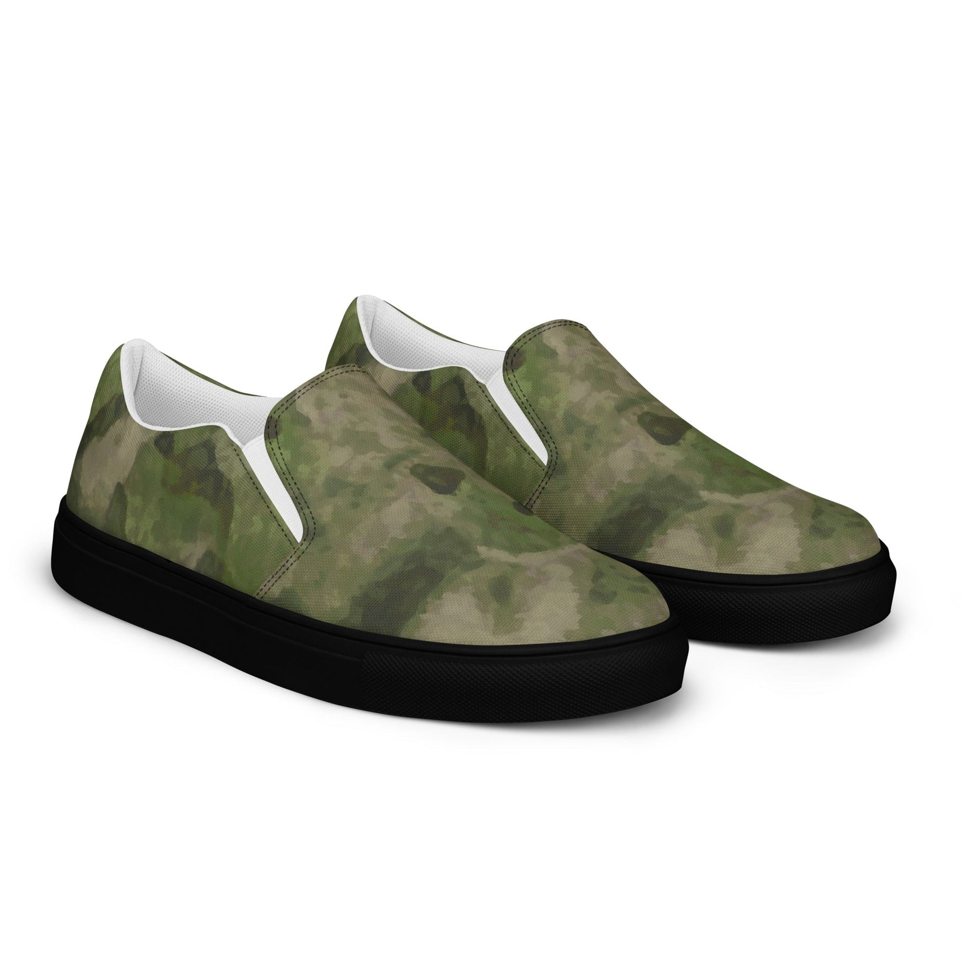 Russian Ataka FG (Green Moss) CAMO Mens Slip-On Canvas Shoes