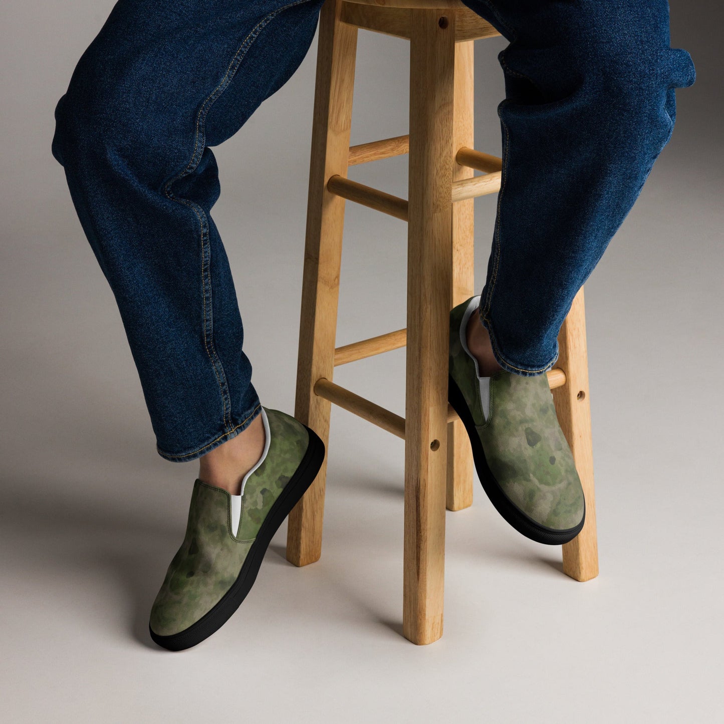 Russian Ataka FG (Green Moss) CAMO Mens Slip-On Canvas Shoes