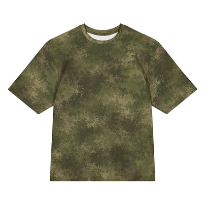 Russian Ataka FG (Green Moss) CAMO Oversized cotton t-shirt - 2XS