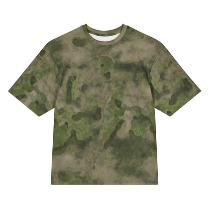 Russian Ataka FG (Green Moss) CAMO Oversized cotton t-shirt - 2XS