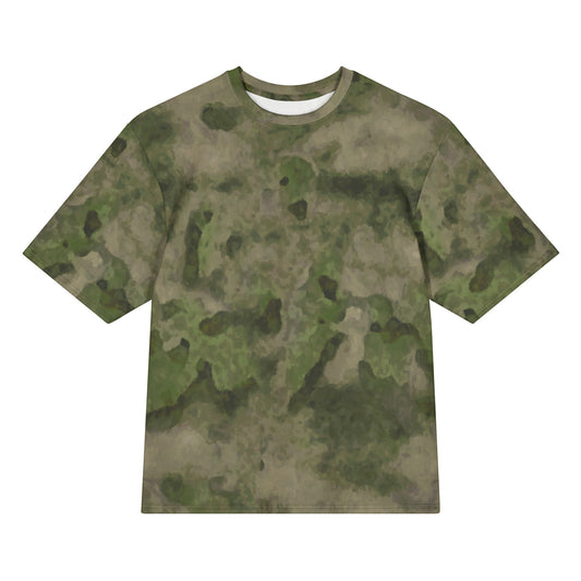 Russian Ataka FG (Green Moss) CAMO Oversized cotton t-shirt - 2XS