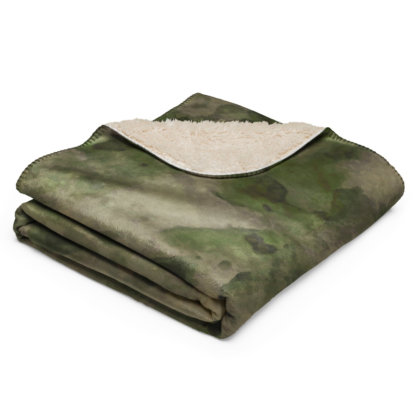 Russian Ataka FG (Green Moss) CAMO Sherpa Blanket