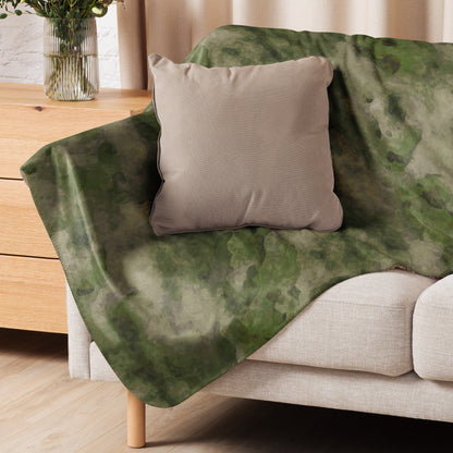 Russian Ataka FG (Green Moss) CAMO Sherpa Blanket