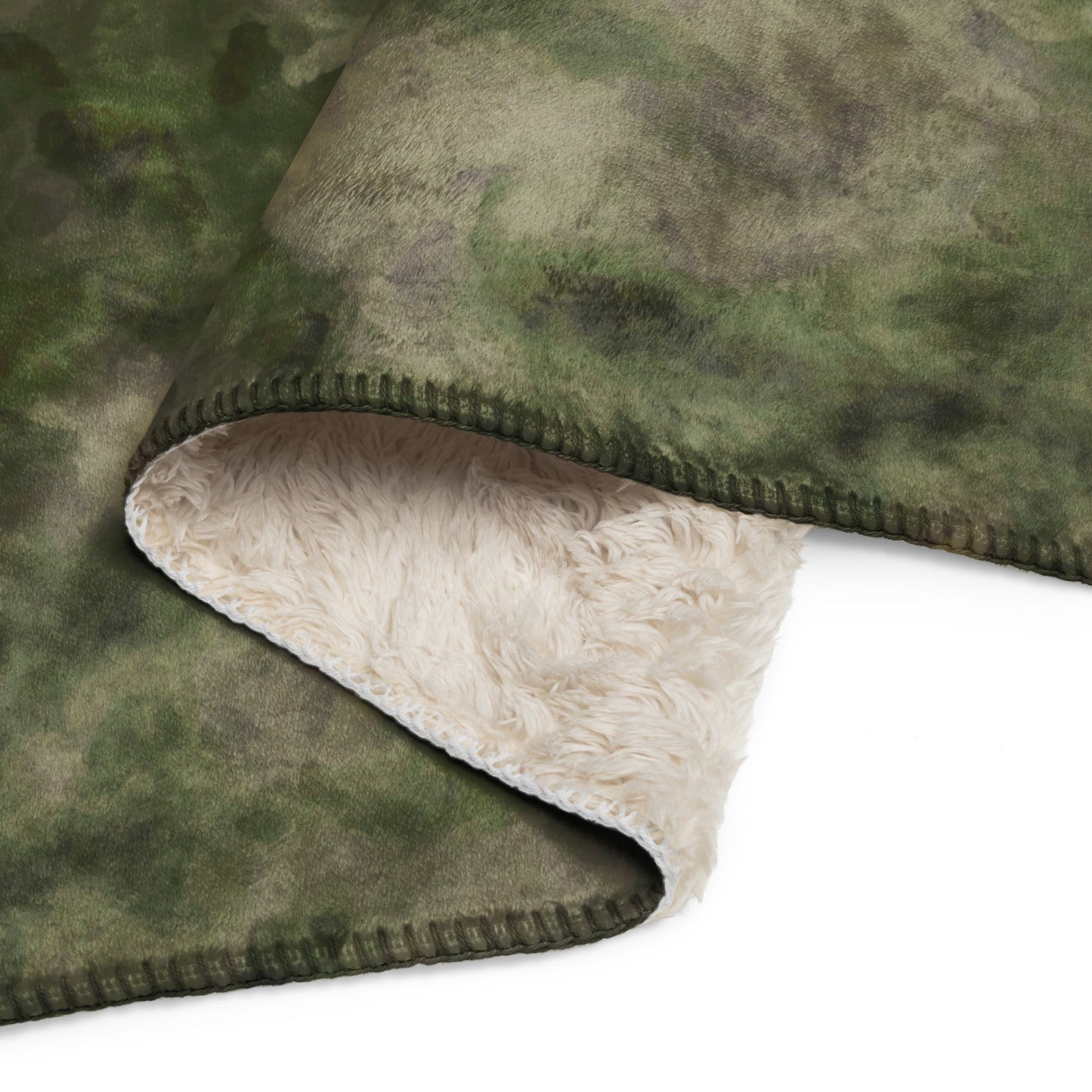 Russian Ataka FG (Green Moss) CAMO Sherpa Blanket