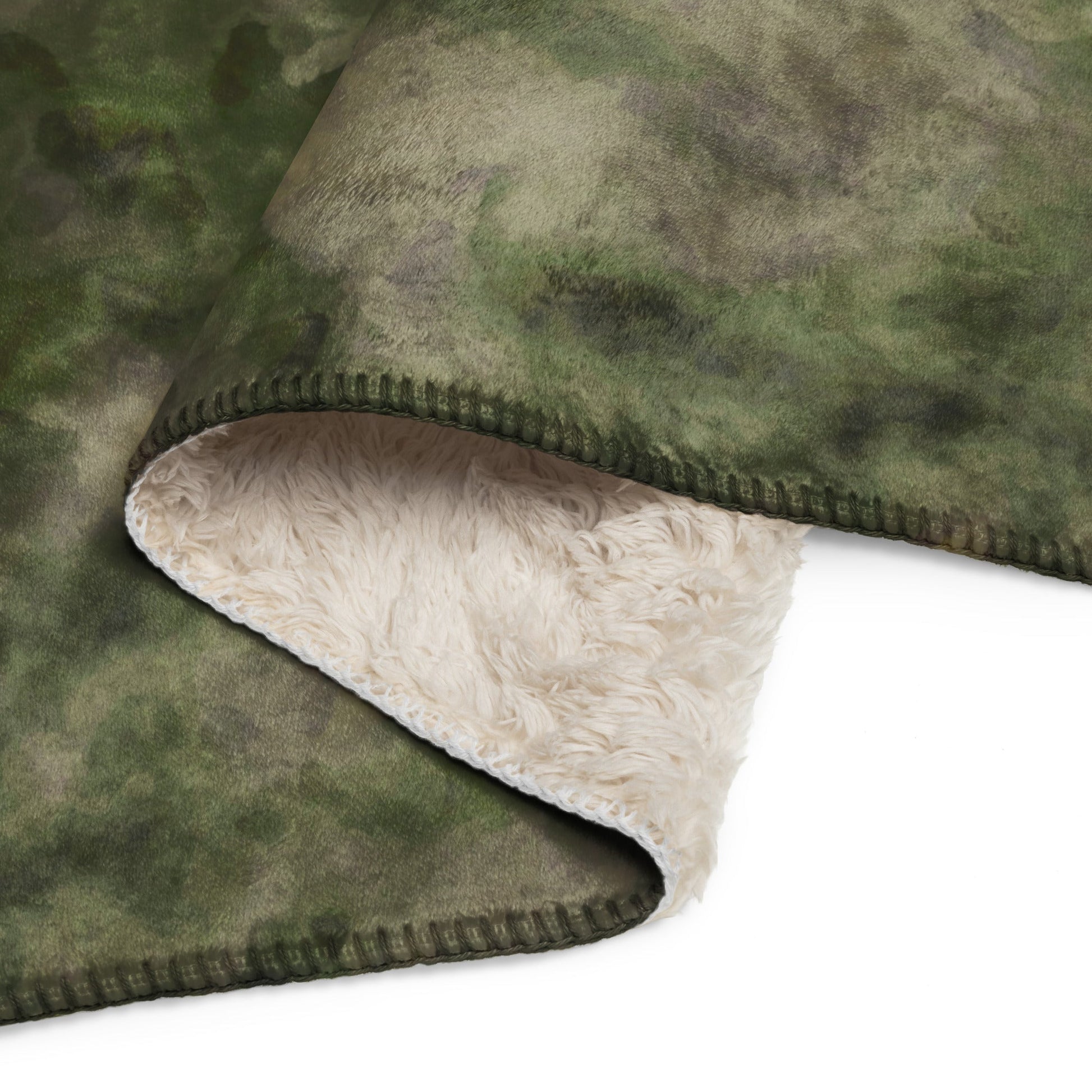 Russian Ataka FG (Green Moss) CAMO Sherpa Blanket