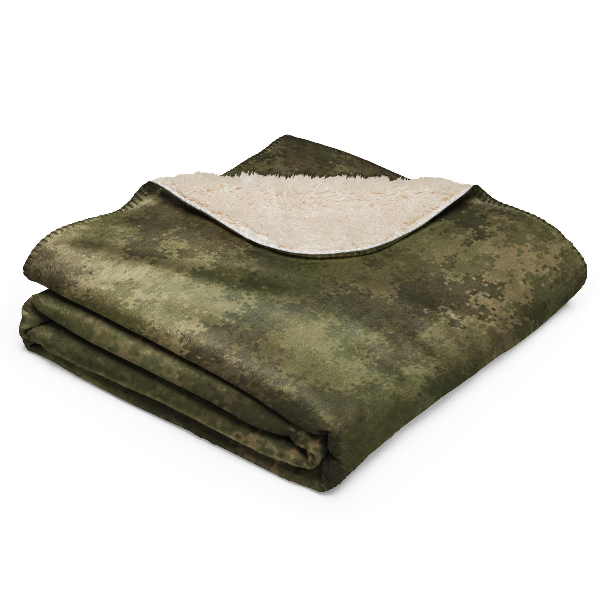 Russian Ataka FG (Green Moss) CAMO Sherpa Blanket