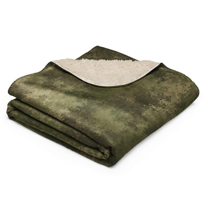 Russian Ataka FG (Green Moss) CAMO Sherpa Blanket