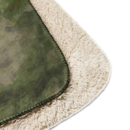 Russian Ataka FG (Green Moss) CAMO Sherpa Blanket
