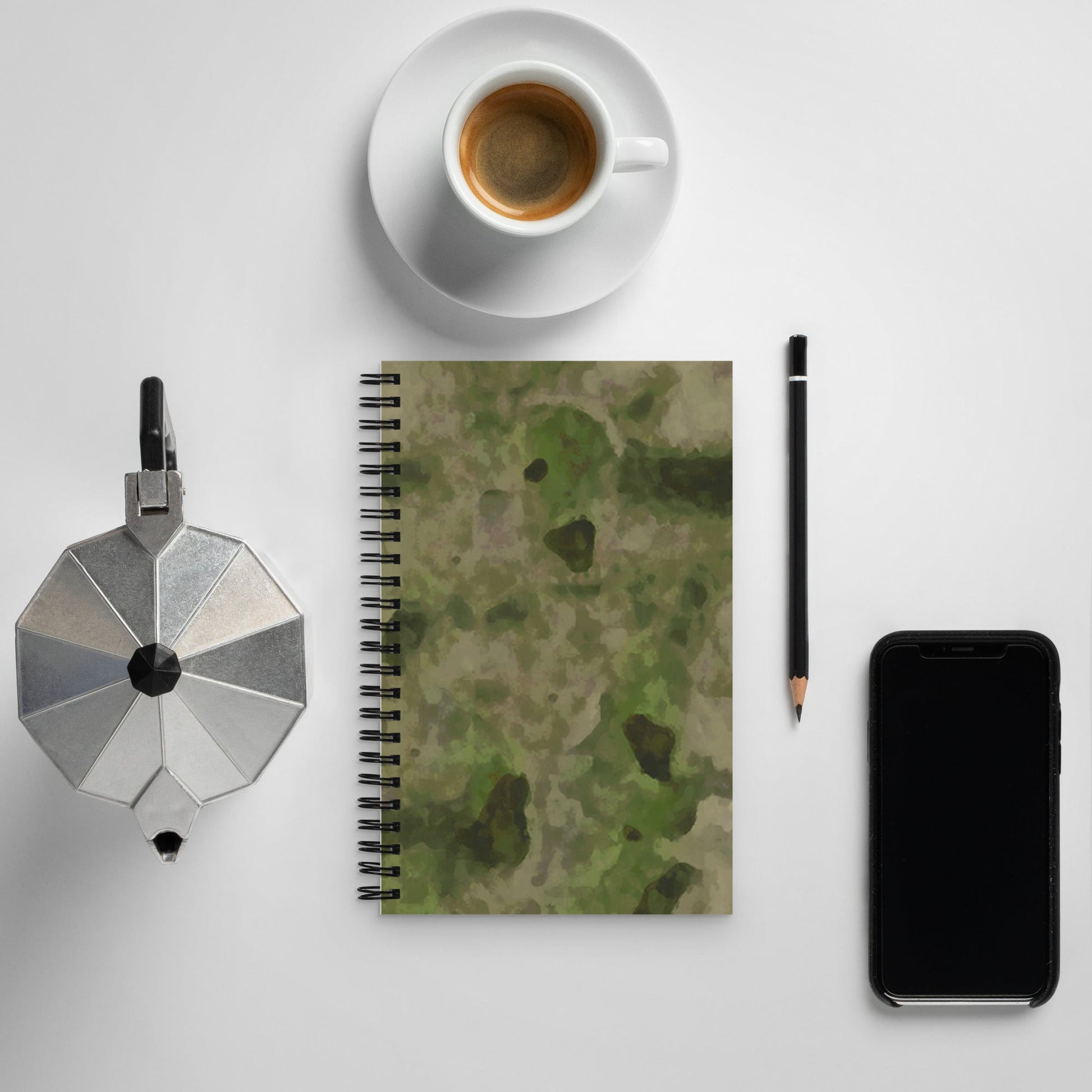 Russian Ataka FG (Green Moss) CAMO Spiral Notebook