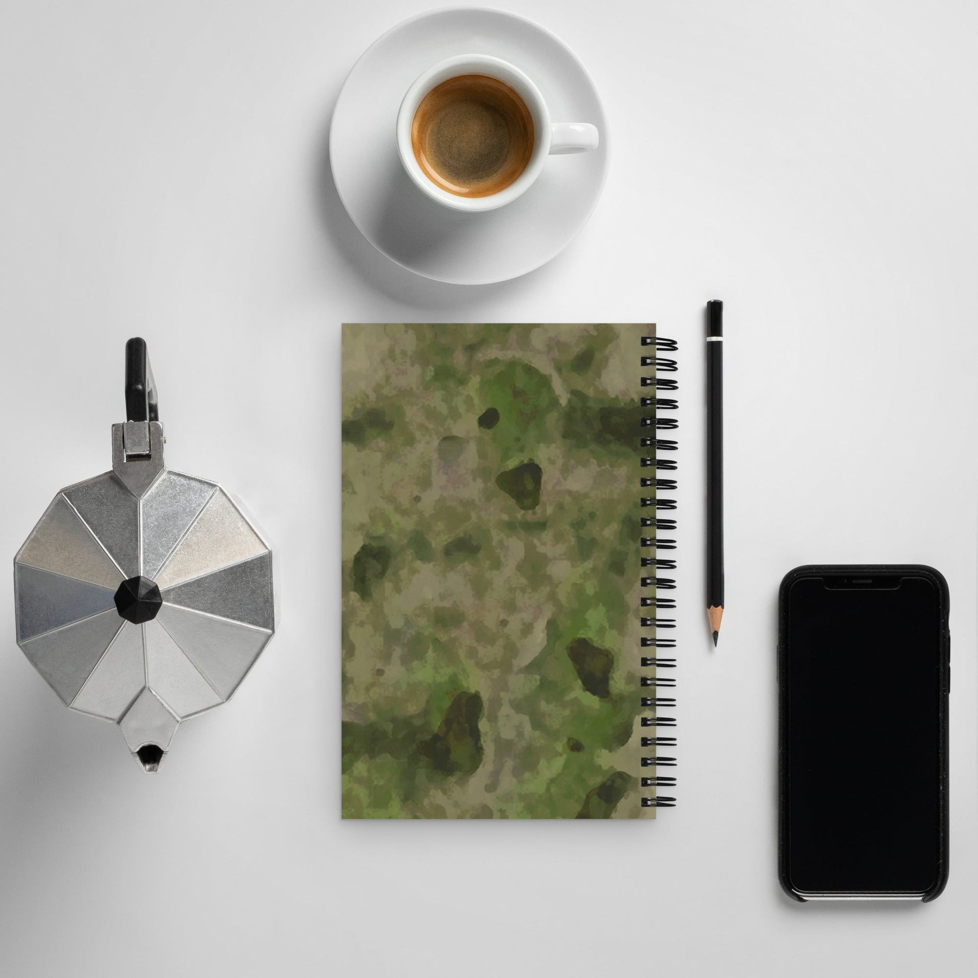 Russian Ataka FG (Green Moss) CAMO Spiral Notebook