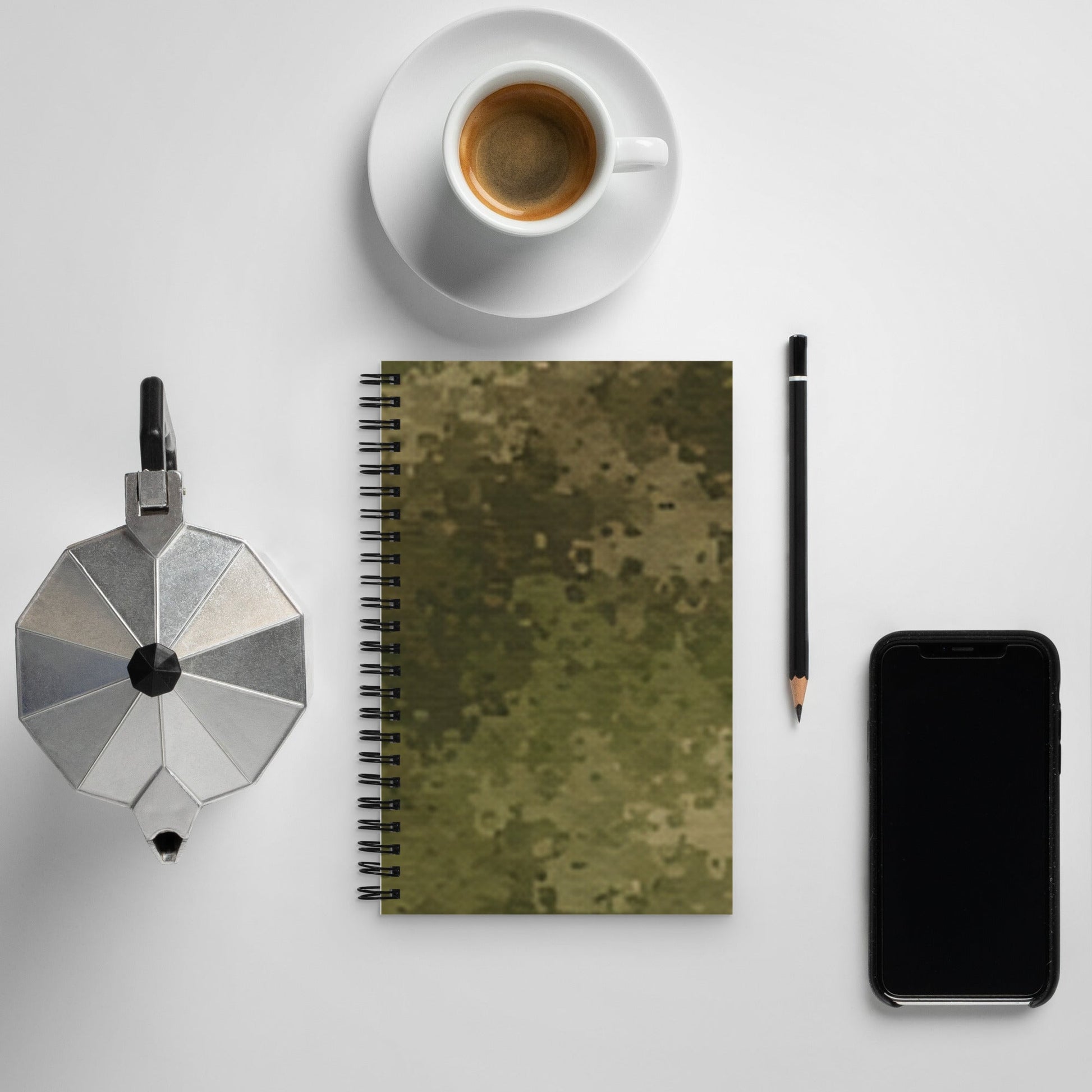 Russian Ataka FG (Green Moss) CAMO Spiral Notebook