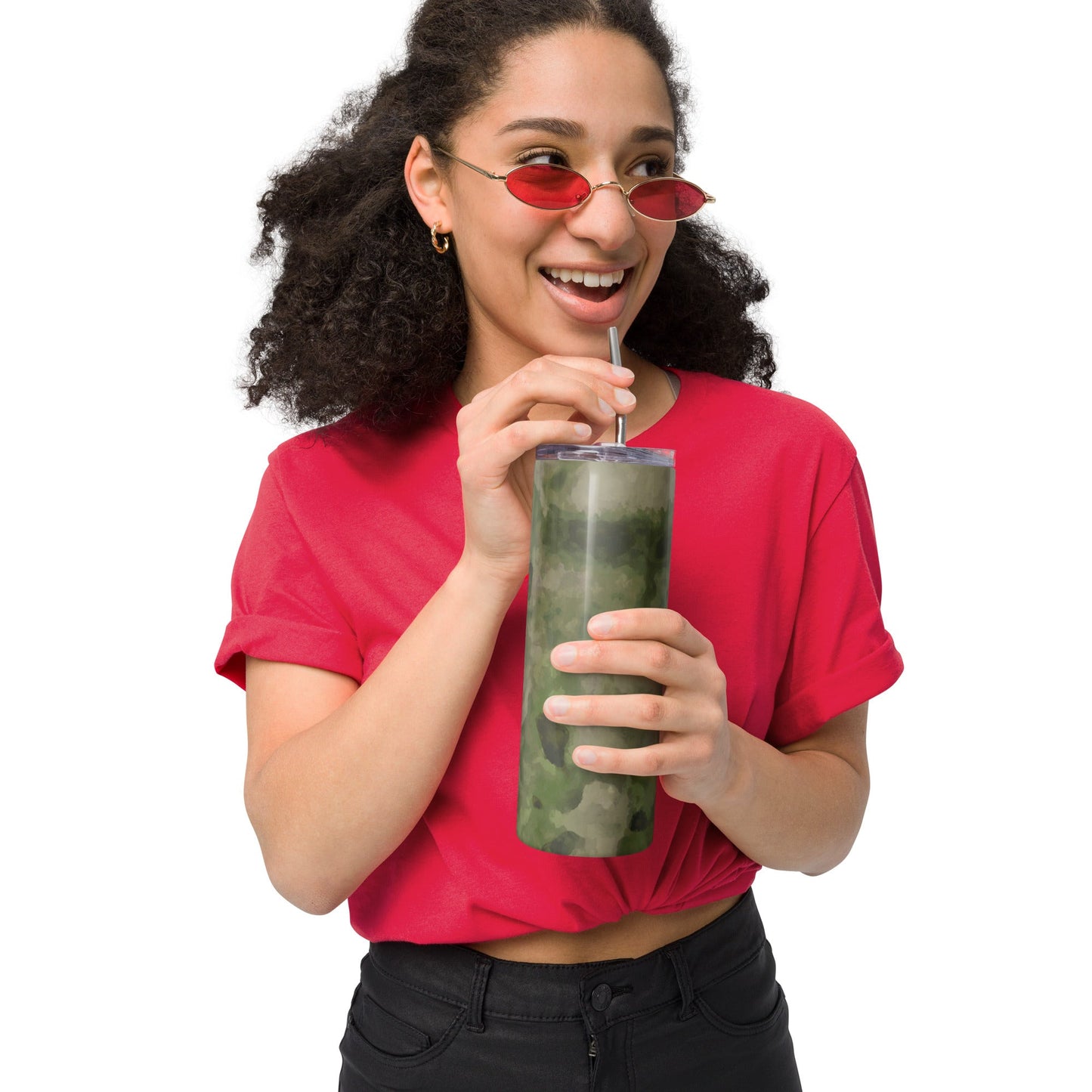 Russian Ataka FG (Green Moss) CAMO Stainless Steel Tumbler