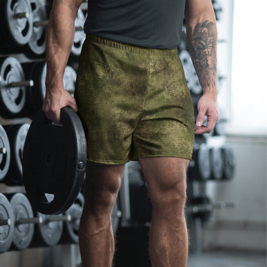 Russian Ataka FG (Green Moss) CAMO Unisex Athletic Long Shorts - 2XS