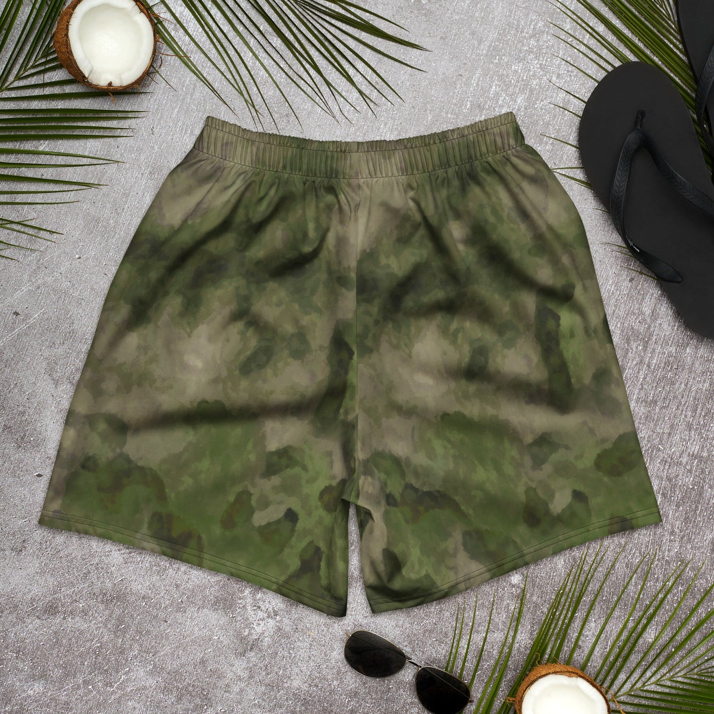 Russian Ataka FG (Green Moss) CAMO Unisex Athletic Long Shorts