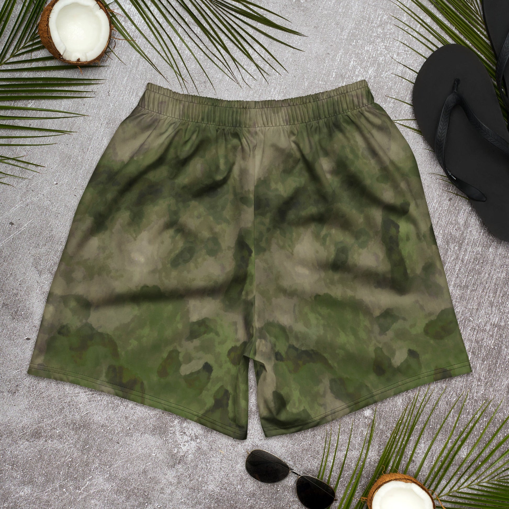 Russian Ataka FG (Green Moss) CAMO Unisex Athletic Long Shorts