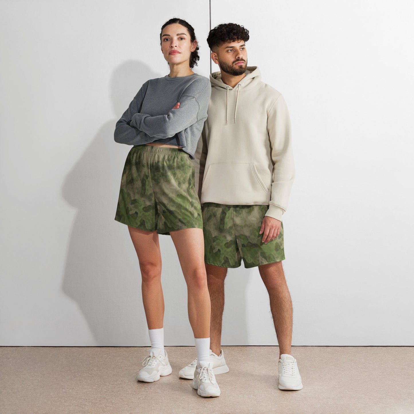 Russian Ataka FG (Green Moss) CAMO Unisex Athletic Long Shorts