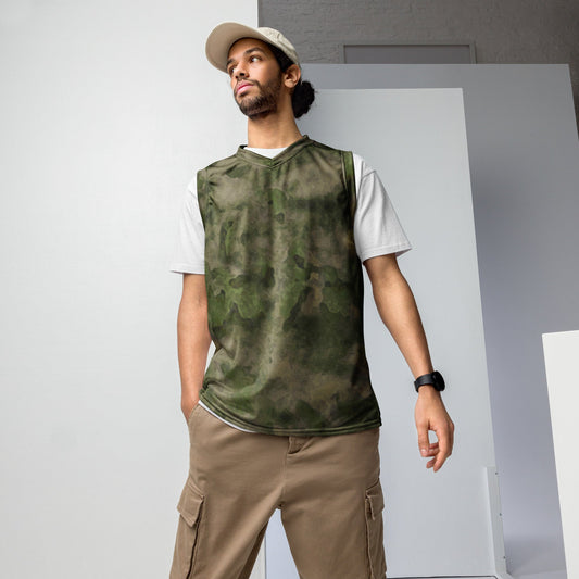 Russian Ataka FG (Green Moss) CAMO Unisex Basketball Jersey - 2XS