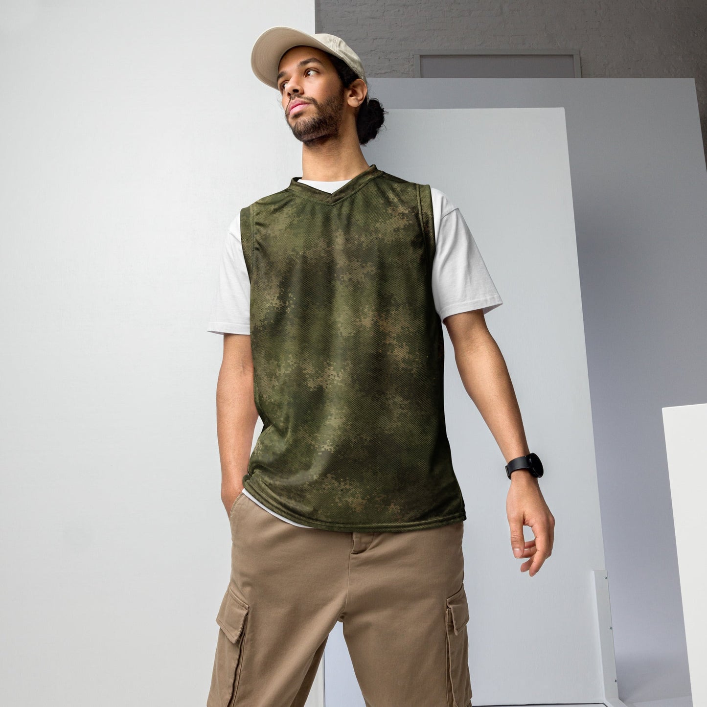 Russian Ataka FG (Green Moss) CAMO Unisex Basketball Jersey - 2XS