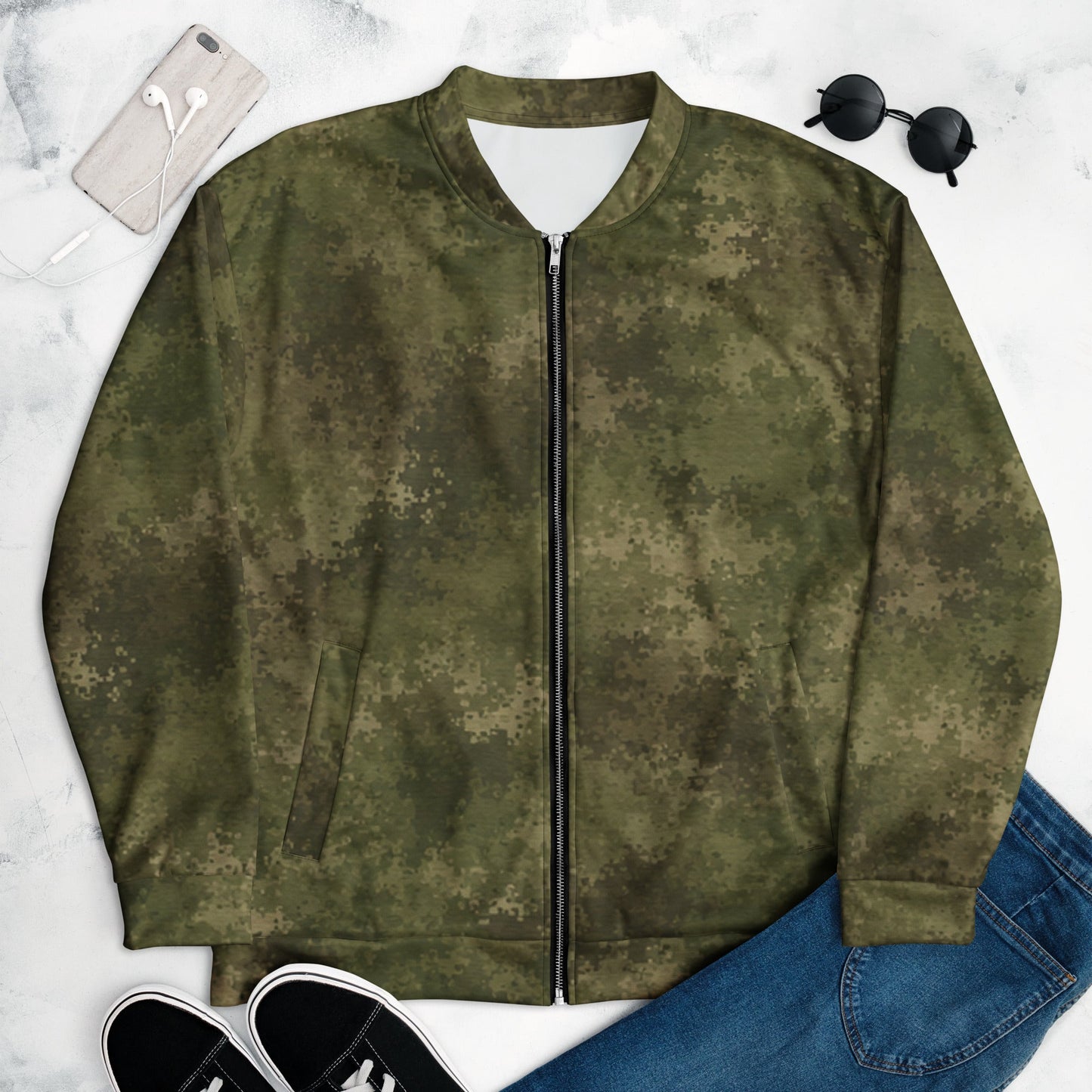 Moss Phantom CAMO Unisex Bomber Jacket