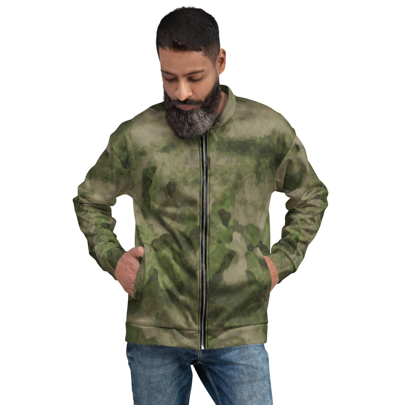 Ataka FG Green Moss Russian CAMO Unisex Bomber Jacket - XS