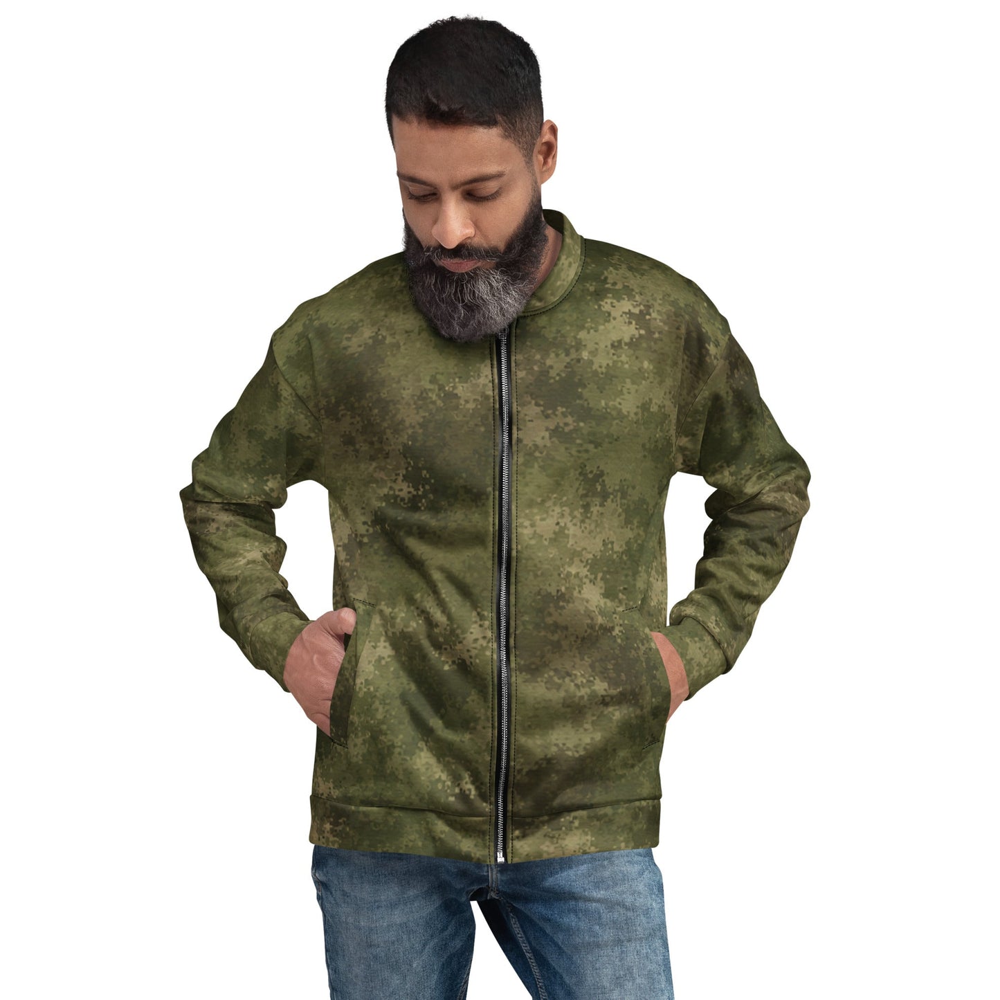 Moss Phantom CAMO Unisex Bomber Jacket - XS