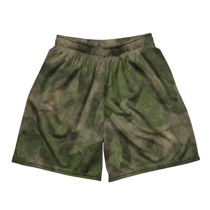Ataka FG Green Moss Russian CAMO Unisex Mesh Shorts - 2XS